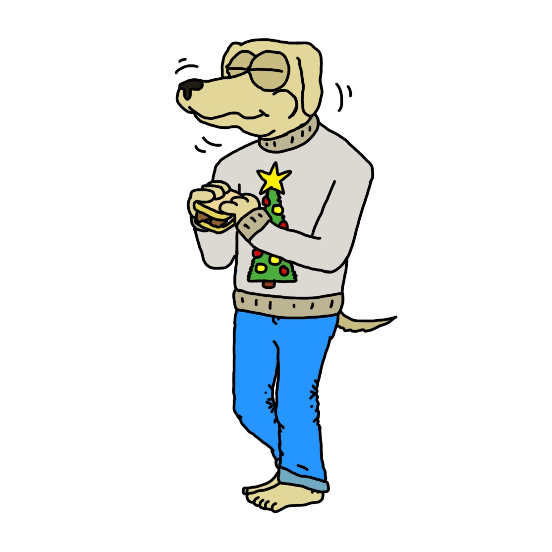 Poop Sandwich Dog NFT artwork